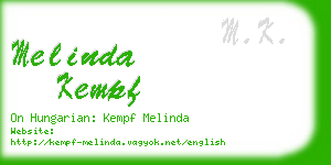 melinda kempf business card